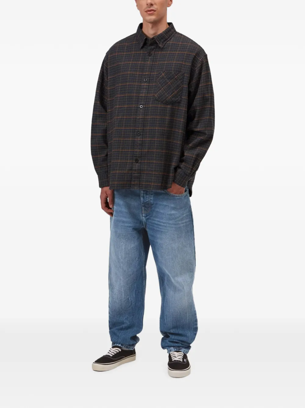 Carhartt WIP Newel logo-patch jeans Blauw