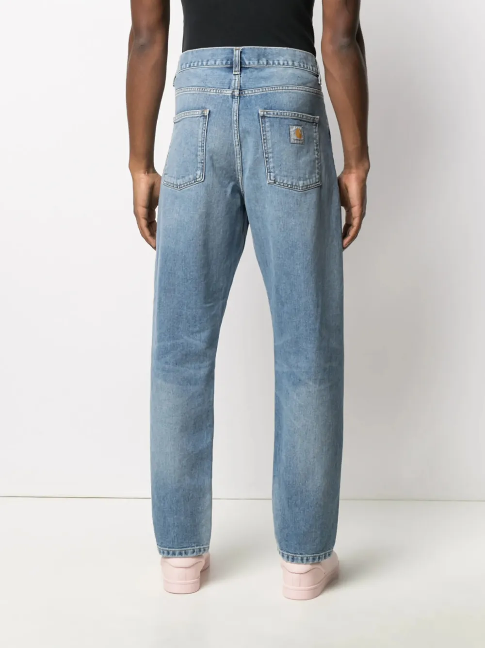 Carhartt WIP Newel jeans met logo-patch Blauw