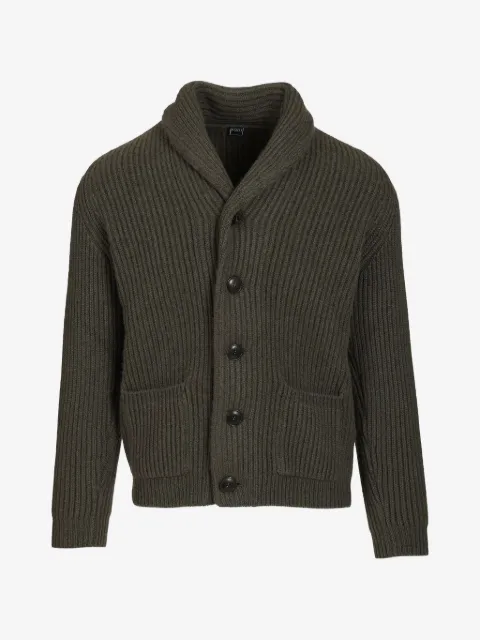 Fedeli ribbed shawl-collar cardigan