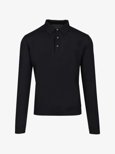 Fedeli long-sleeve polo sweater