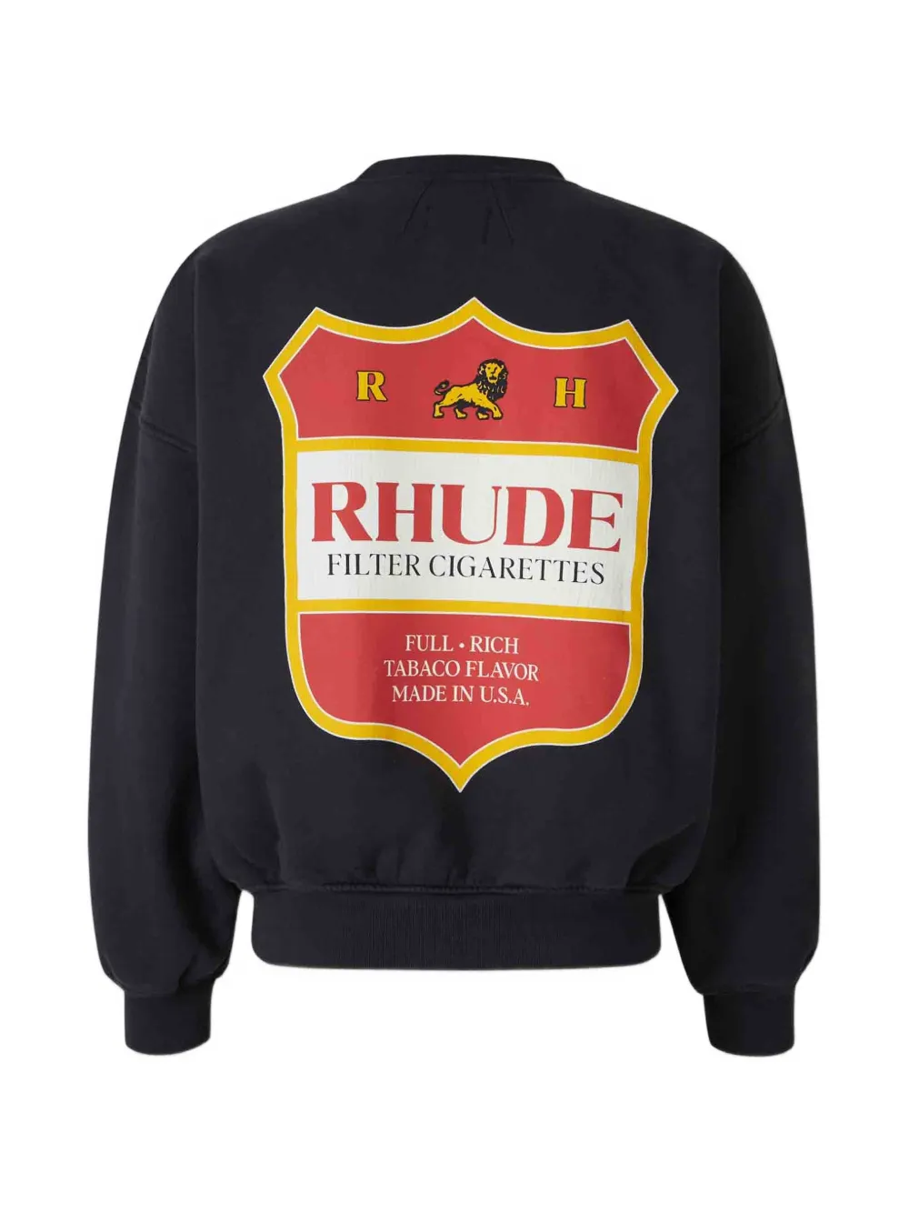 RHUDE Sweater met logoprint Zwart