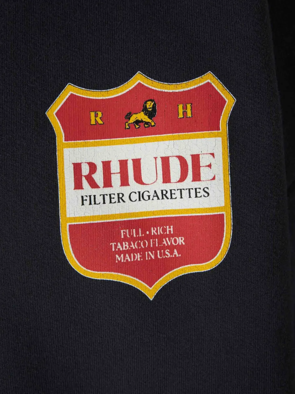 RHUDE Sweater met logoprint Zwart