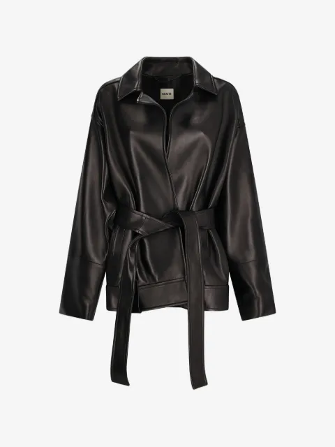 KHAITE veste oversize Alder à taille ceinturée