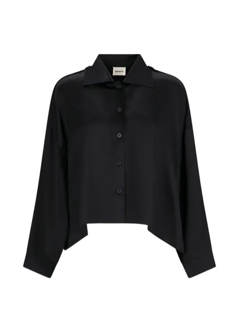 KHAITE Bodine epaulette shirt