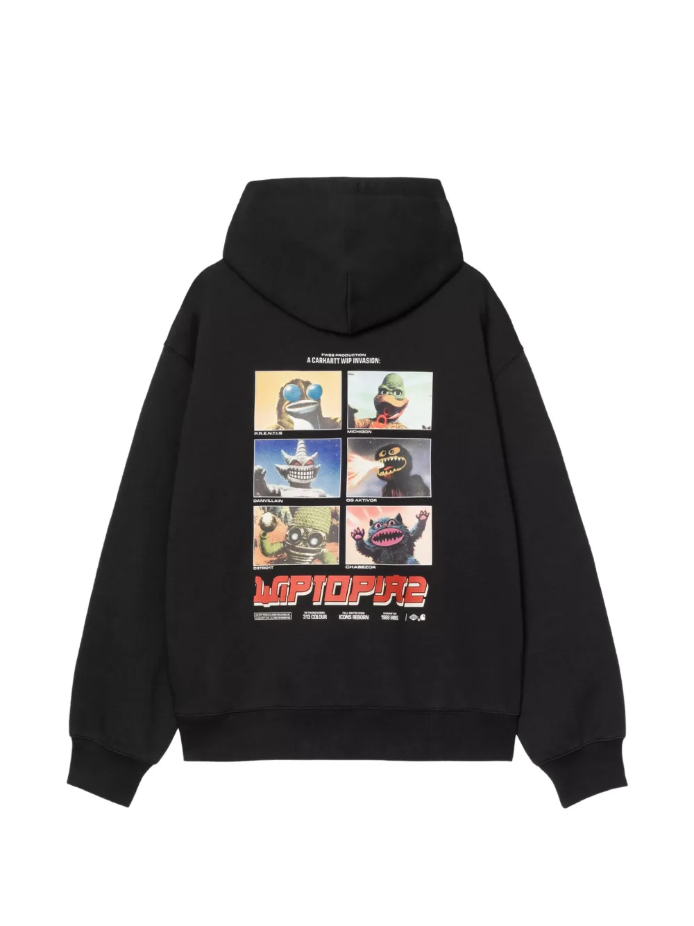Carhartt WIP Wiptopia 2 hoodie met grafische print Zwart