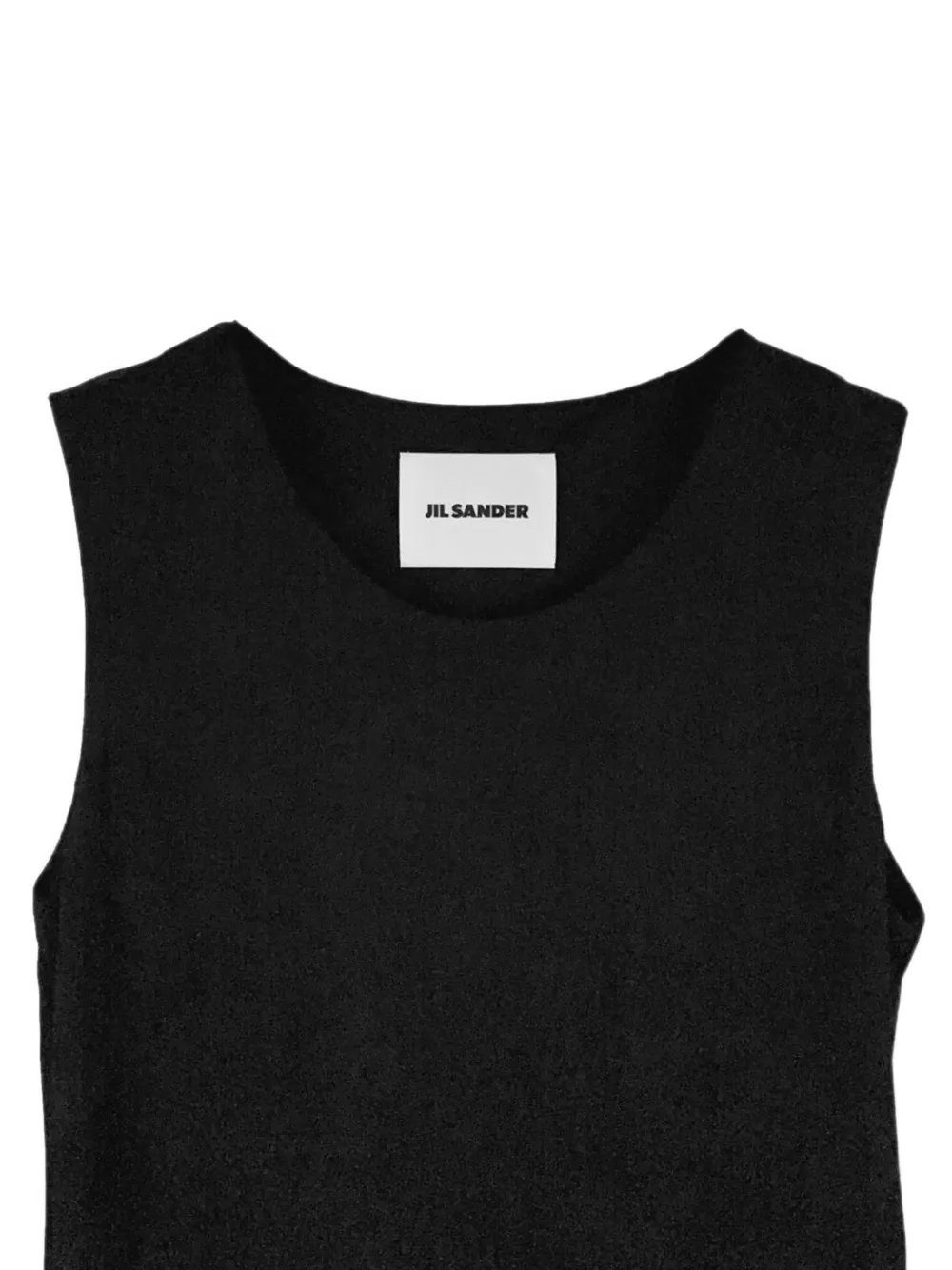 Jil Sander Mouwloze body Zwart