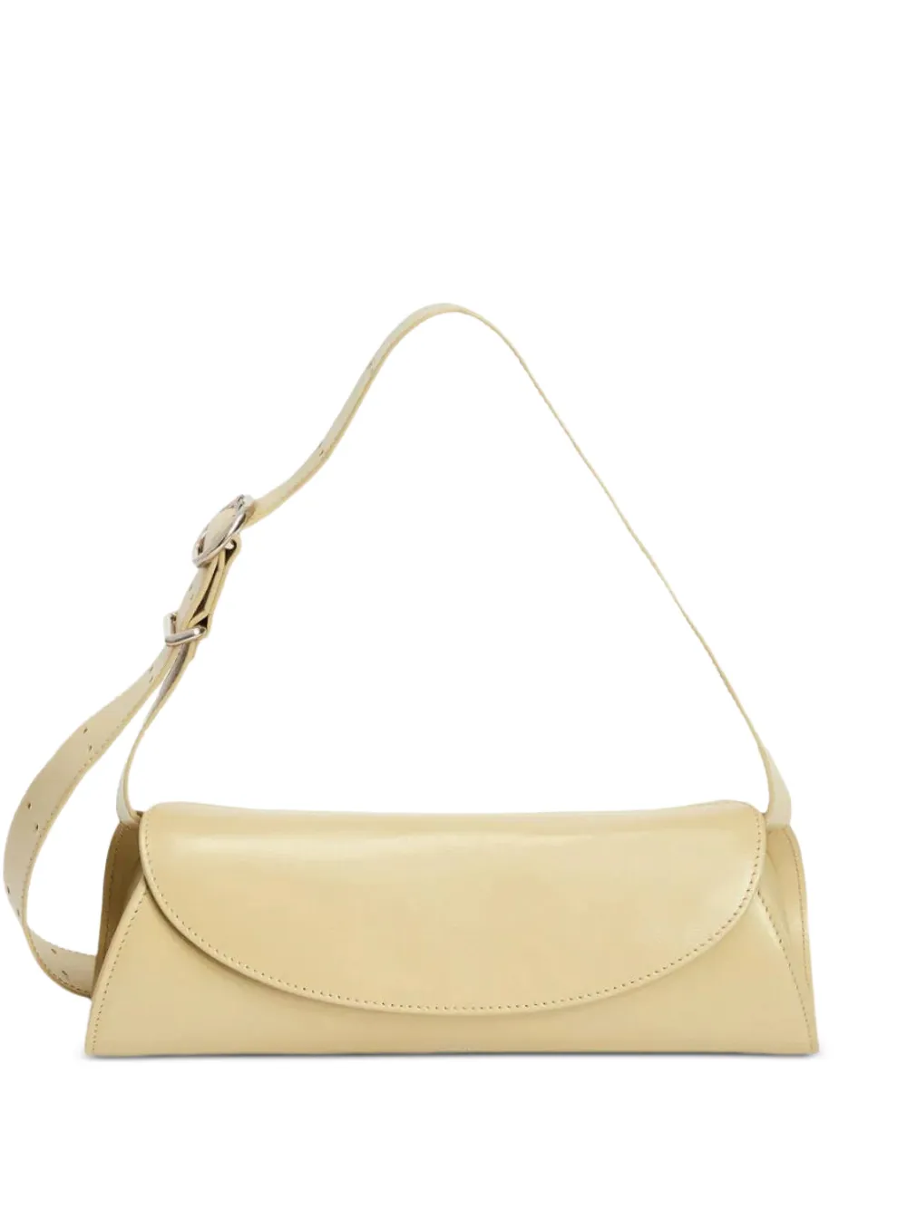 Jil Sander small Cannolo leather shoulder bag - Yellow