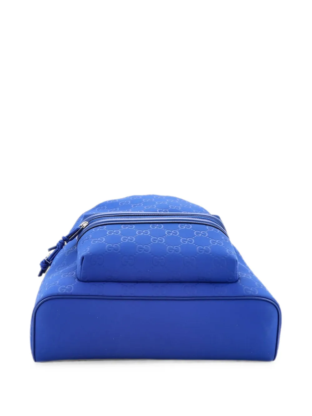 Gucci Pre-Owned Zaino Edge GG medio in pelle goffrata - Blu