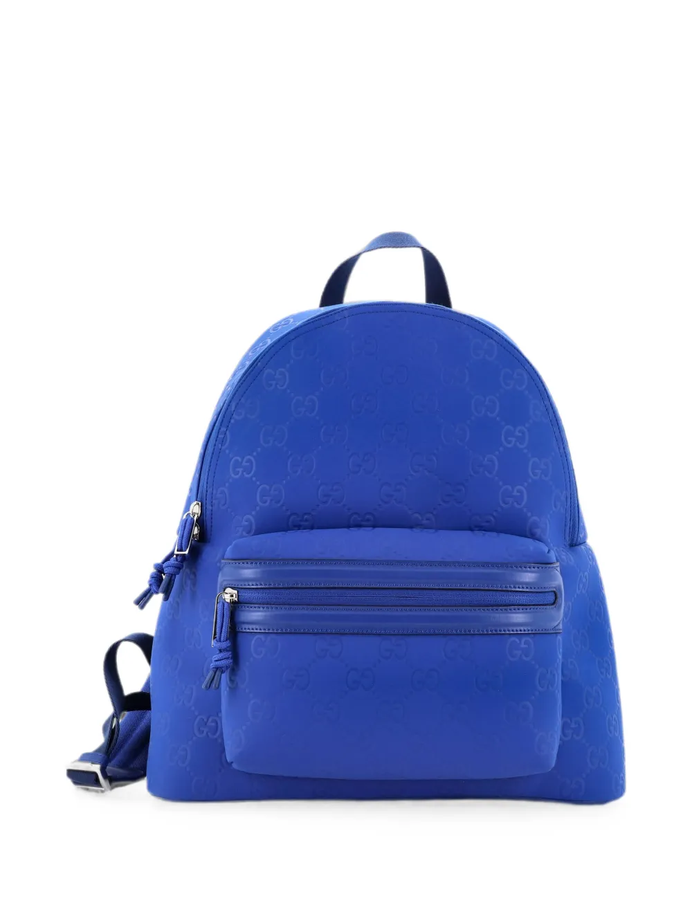 Gucci Pre-Owned Zaino Edge GG medio in pelle goffrata - Blu