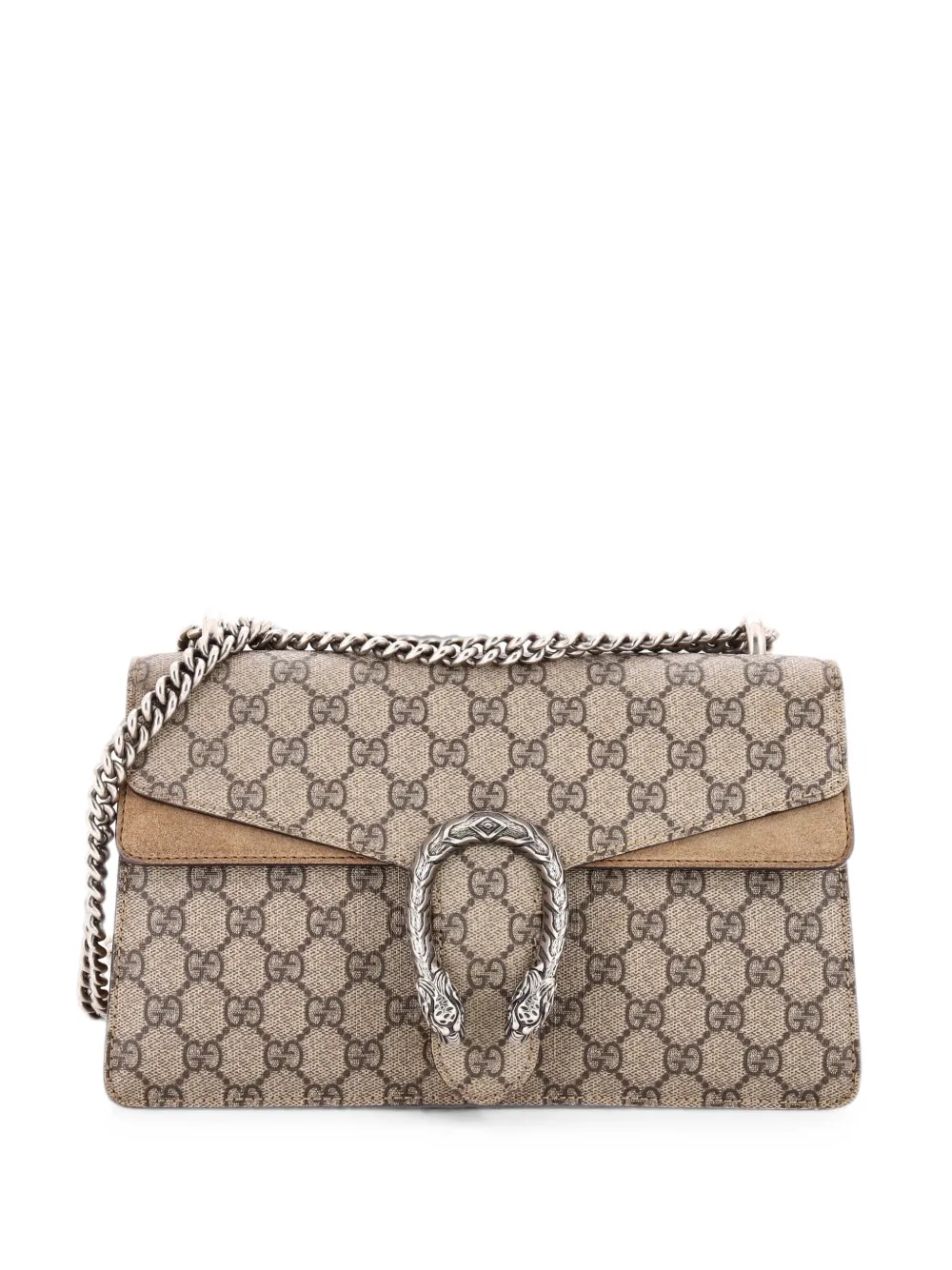 Gucci Pre-Owned Kleine Dionysus Schultertasche aus GG-beschichtetem Canvas - Braun