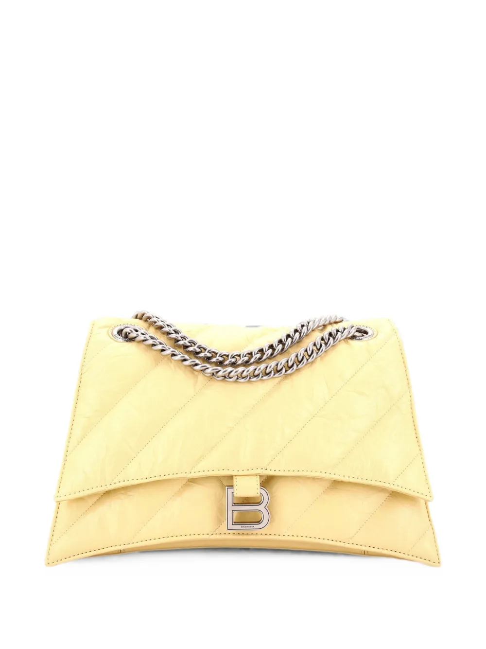 Balenciaga Pre-Owned Crush Schultertasche aus Crushed-Kalbsleder - Gelb