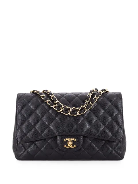 CHANEL Pre-Owned Classic Single Flap Bag Quilted Caviar Jumbo shoulder bag