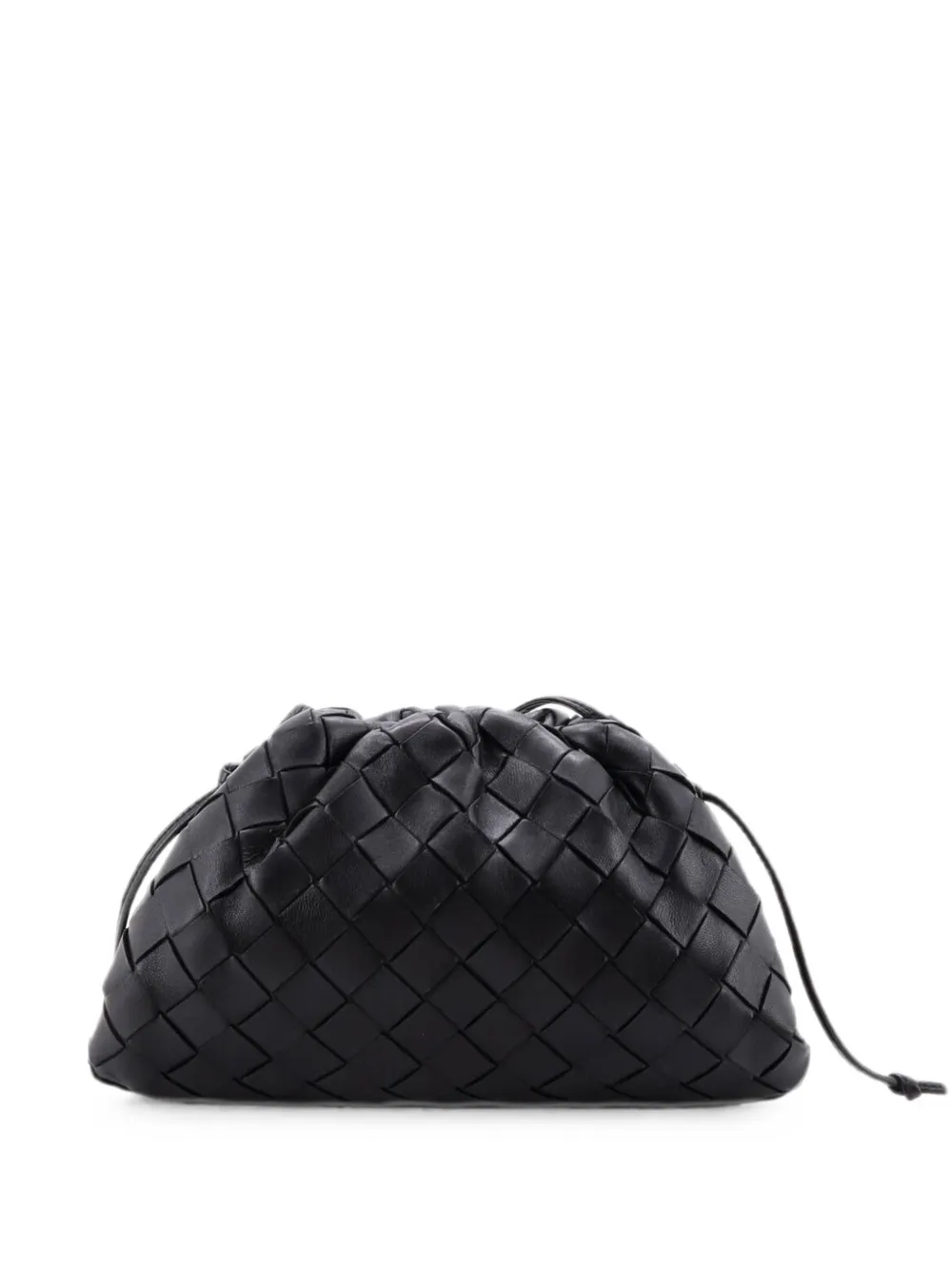 Bottega Veneta Pre-Owned The Pouch Intrecciato Nappa Mini crossbody bag - Black