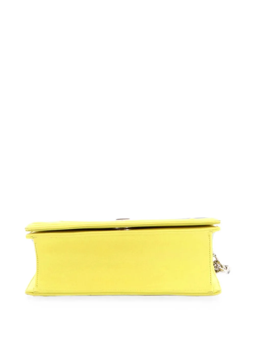 Dior Pre-owned Diorama Flap Bag Lambskin Small Crossbody Bag in Yellow, view 4