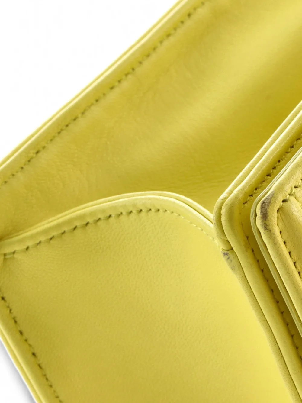 Dior Pre-owned Diorama Flap Bag Lambskin Small Crossbody Bag in Yellow, view 5