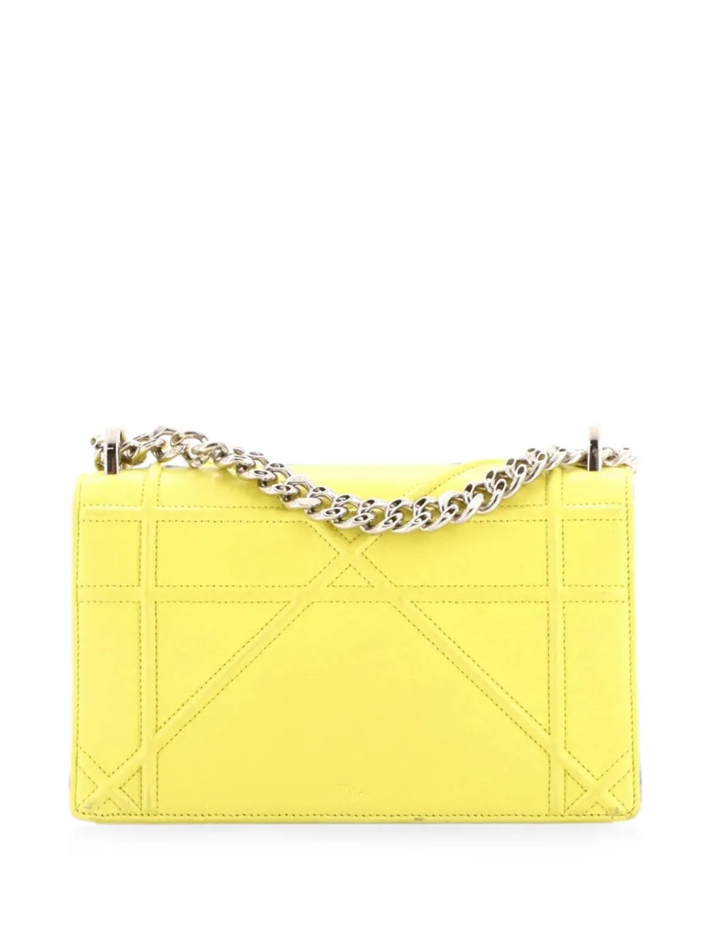 Dior Pre-owned Diorama Flap Bag Lambskin Small Crossbody Bag in Yellow, view 2
