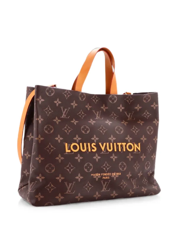 LOUIS VUITTON モノグラム トートバッグ Louis Vuitton Pre-Owned ショッパーモノグラムレザーMMトートバッグ