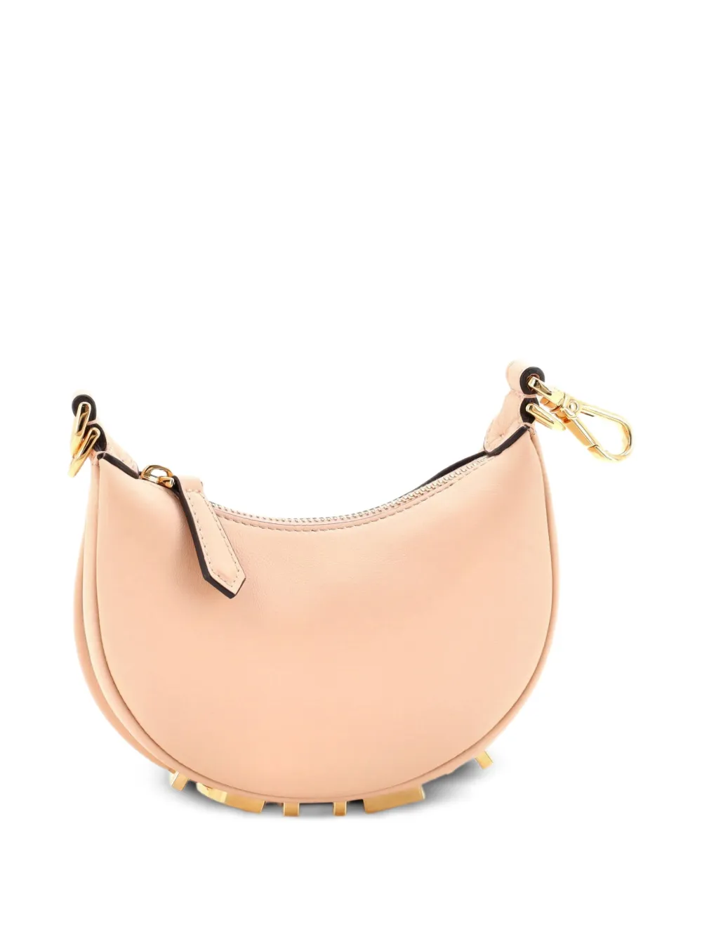 Fendi Pre-Owned Fendigraphy Bag Leather Nano hobo bag - Neutrals