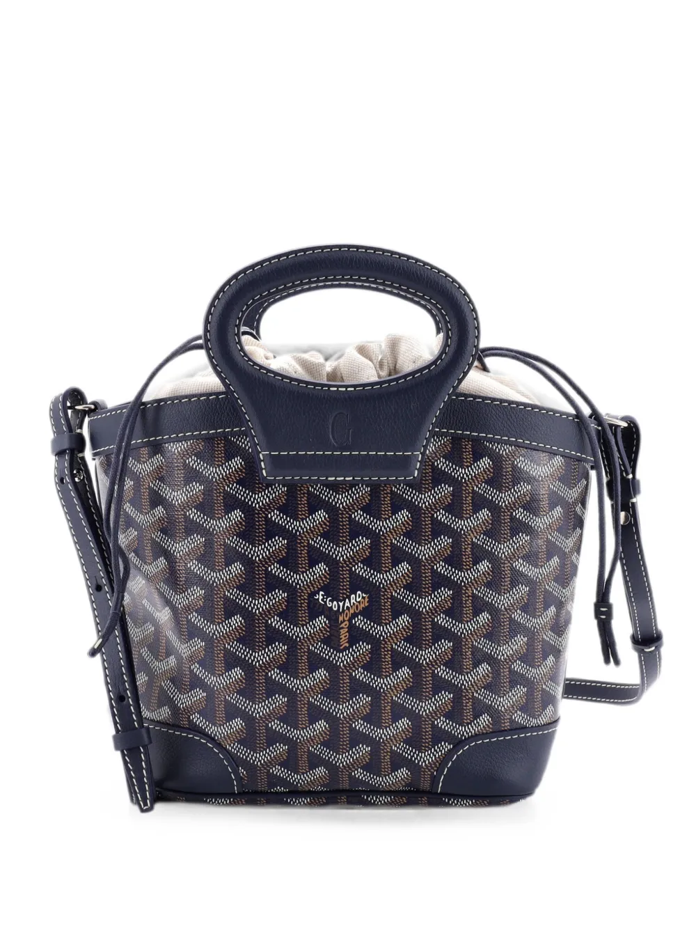 Goyard Pre-Owned Borsa tote Beluga mini in tela cerata - Blu