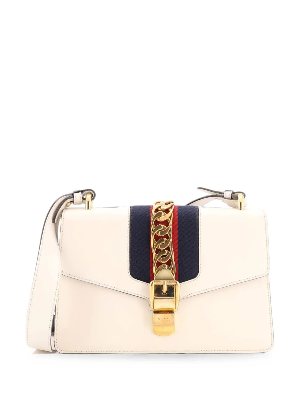 Gucci Pre-Owned Sylvie Leather Small shoulder bag - Neutrals