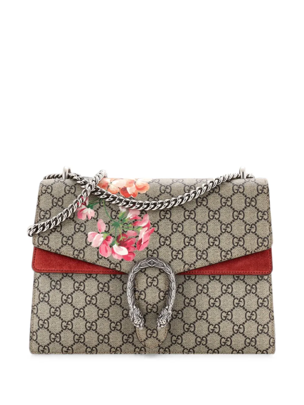 Gucci Pre-Owned Mini Dionysus Blooms Print GG Canvas-Schultertasche - Braun