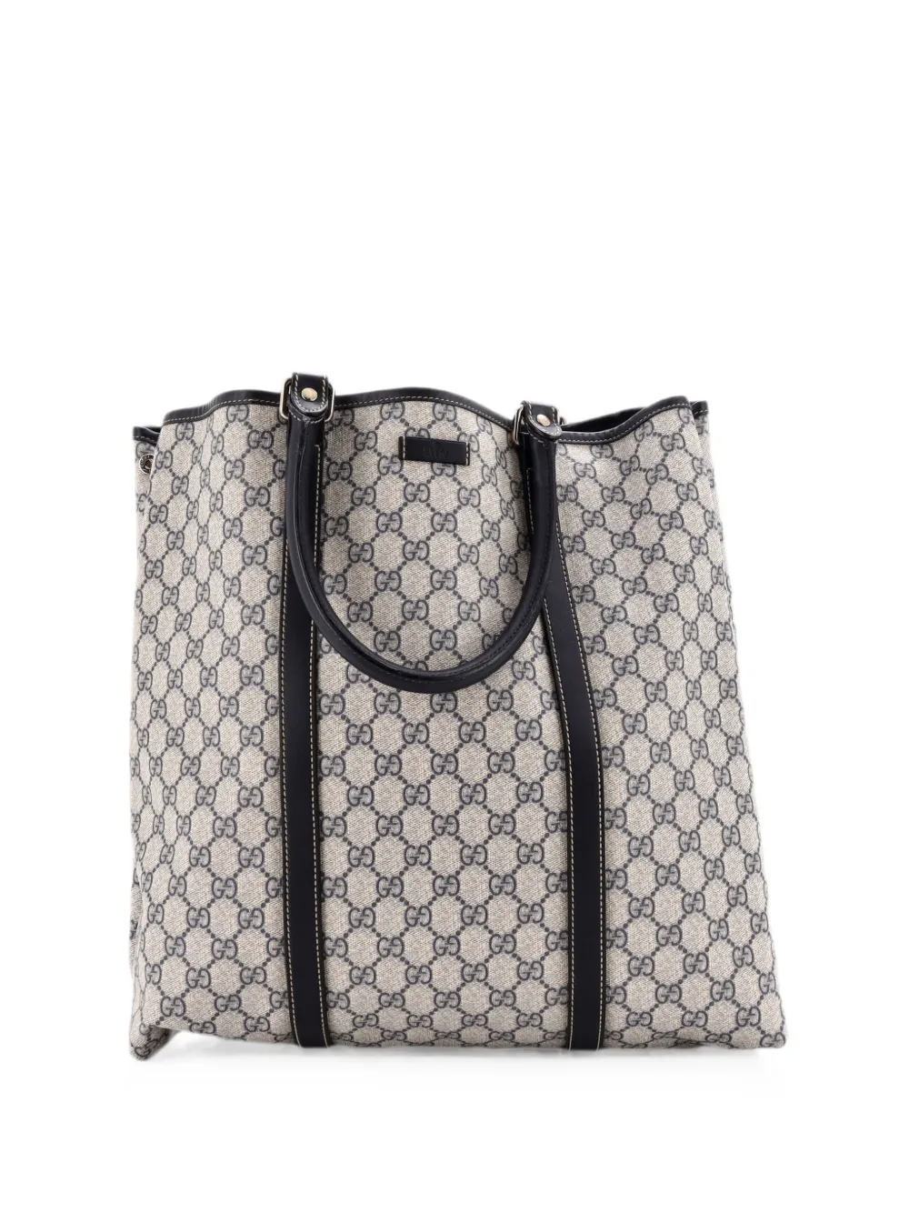 Gucci Pre-Owned Borsa tote Joy GG grande in tela cerata GG e pelle - Blu