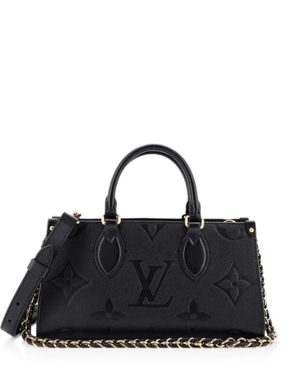 Louis Vuitton Pre-Owned Borsa tote East West OnTheGo Monogram Giant GM in pelle Empreinte - Nero