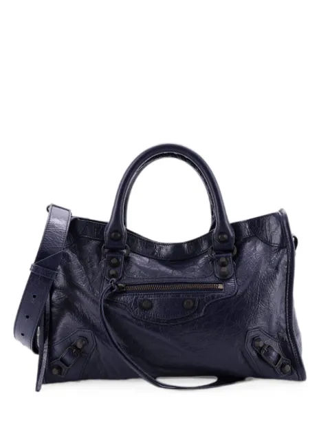 Balenciaga Pre-Owned City Classic Studs Bag Leather Small satchel