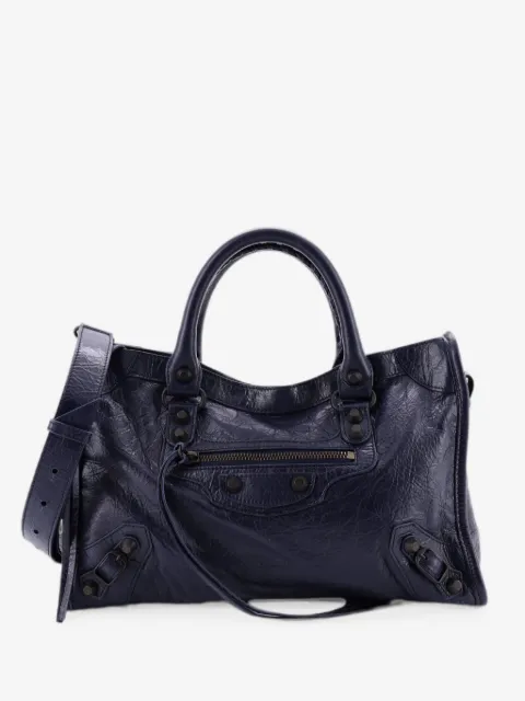 Balenciaga Pre-Owned bolsa satchel City Classic pequeña de piel con apliques