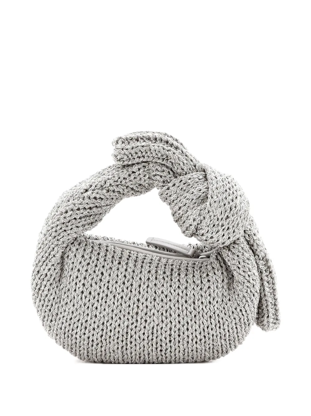 Bottega Veneta Pre-Owned Gehäkelte BV Jodie Mini-Satchel-Tasche - Metallic