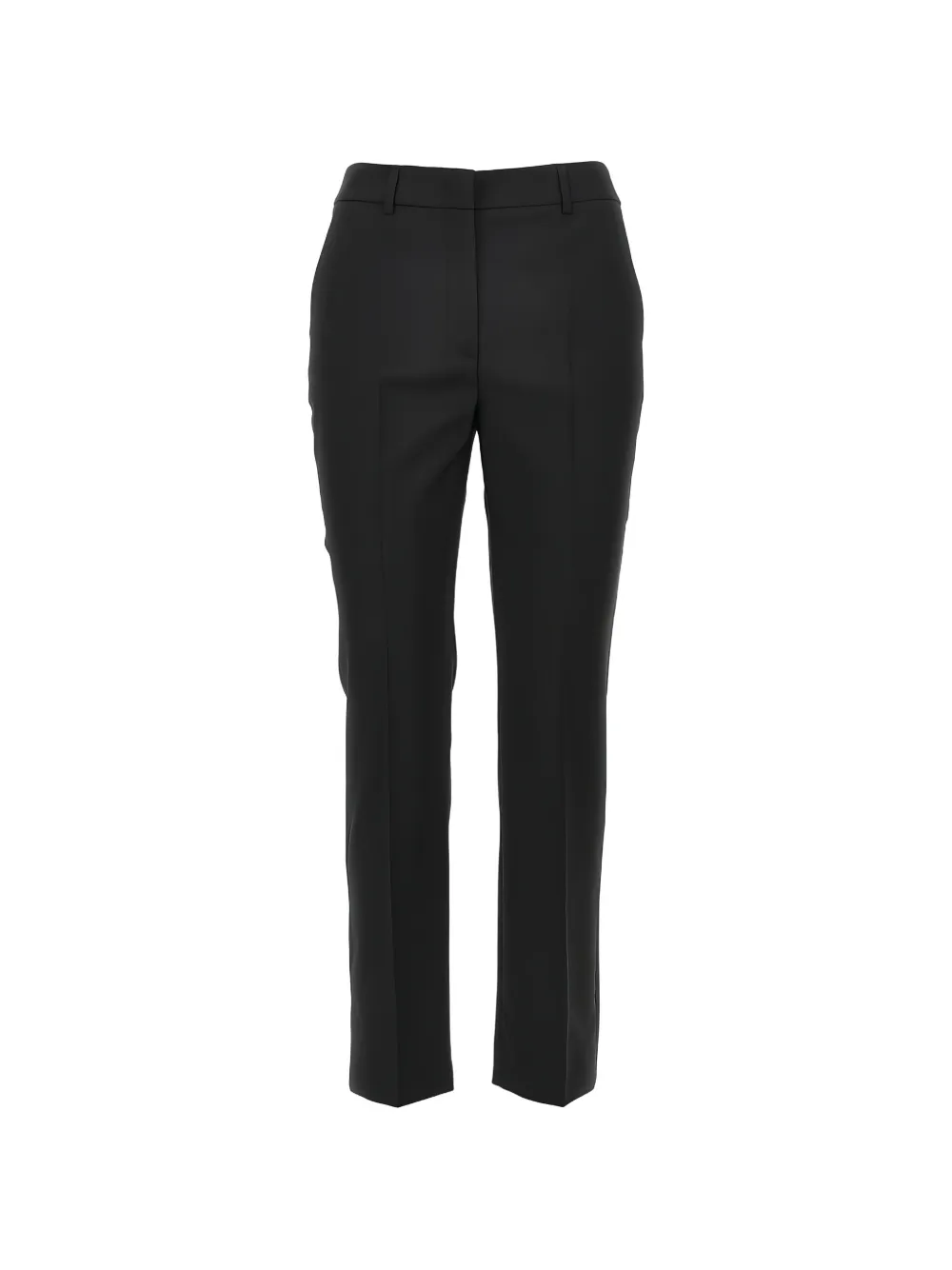 Weekend Max Mara straight-leg virgin wool trousers - Nero