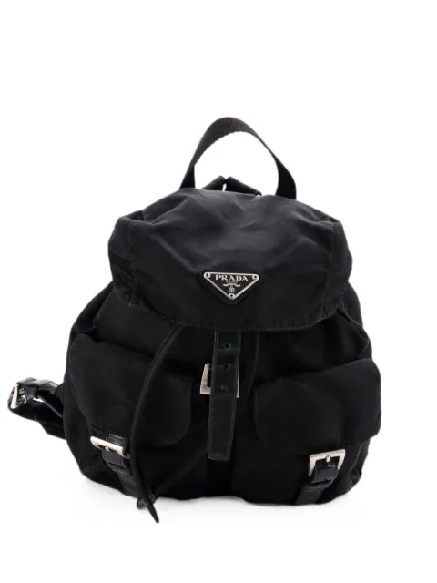 Prada Pre-Owned Double Front Pocket Tessuto Small backpack