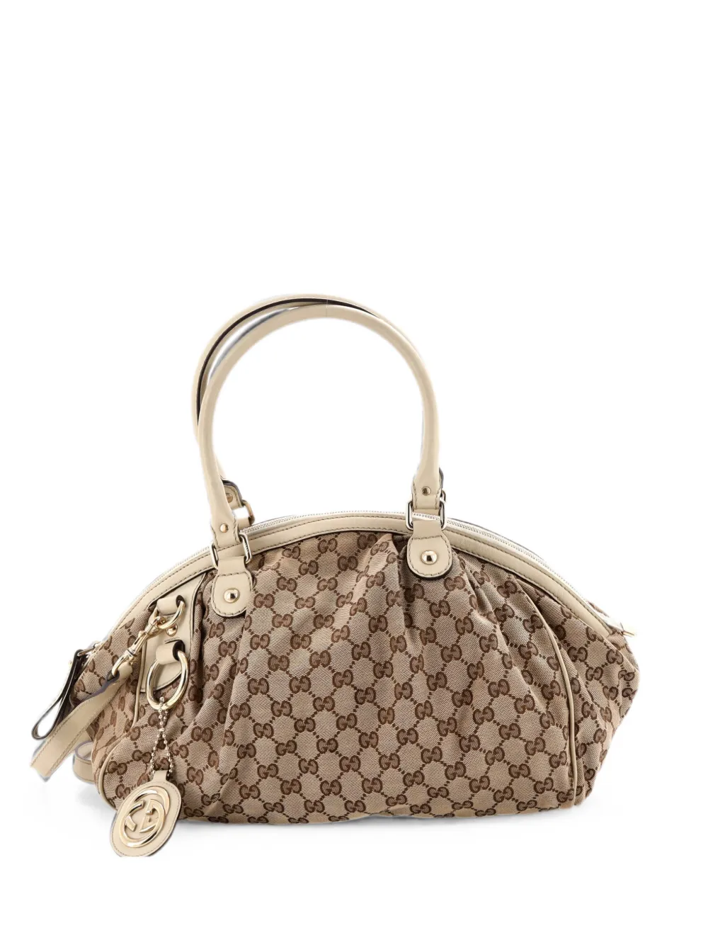Gucci Pre-Owned Sukey Boston Bag GG Canvas satchel - Braun