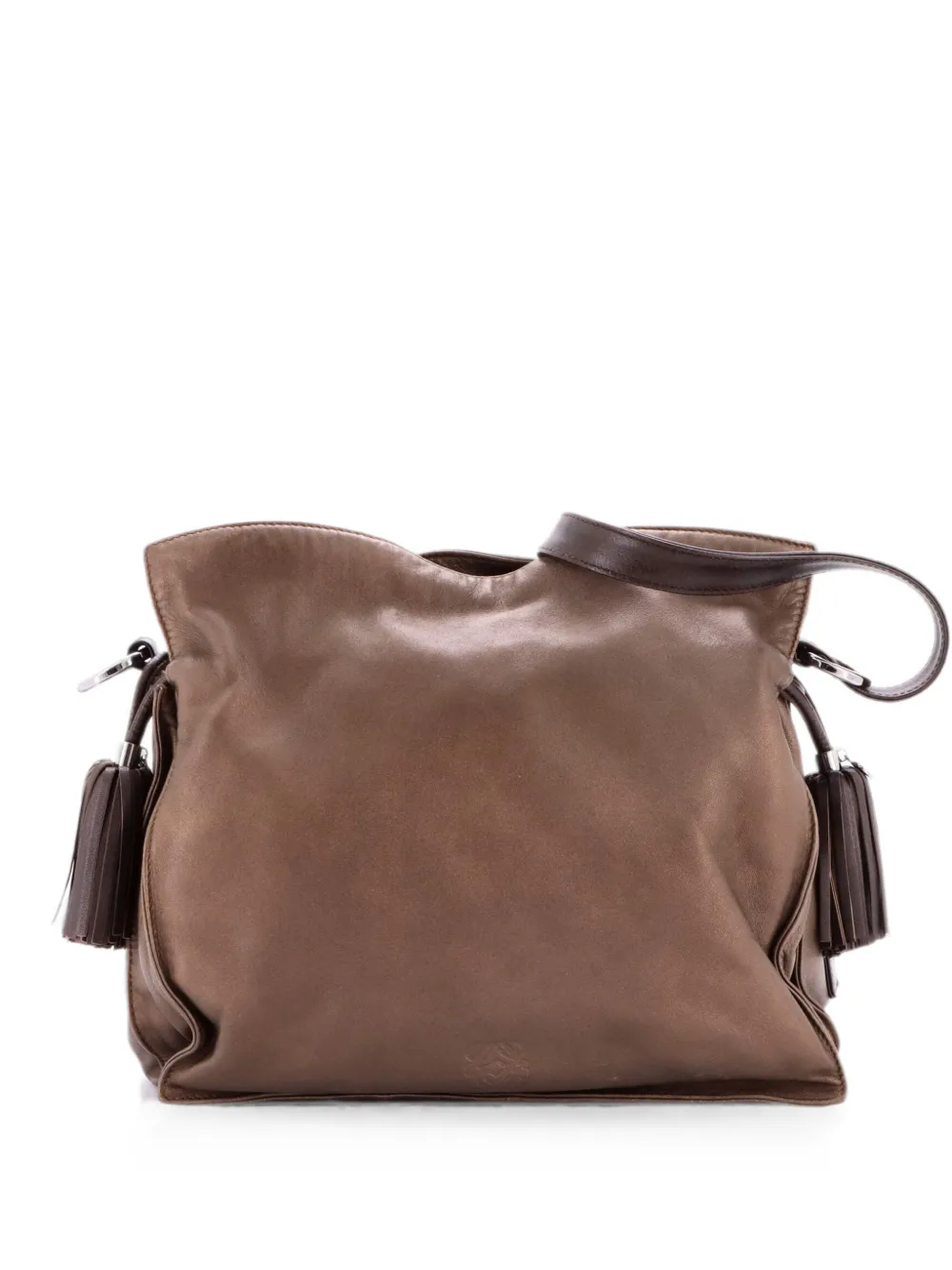 Loewe Pre-Owned Kleine Flamenco Schultertasche aus Leder - Braun