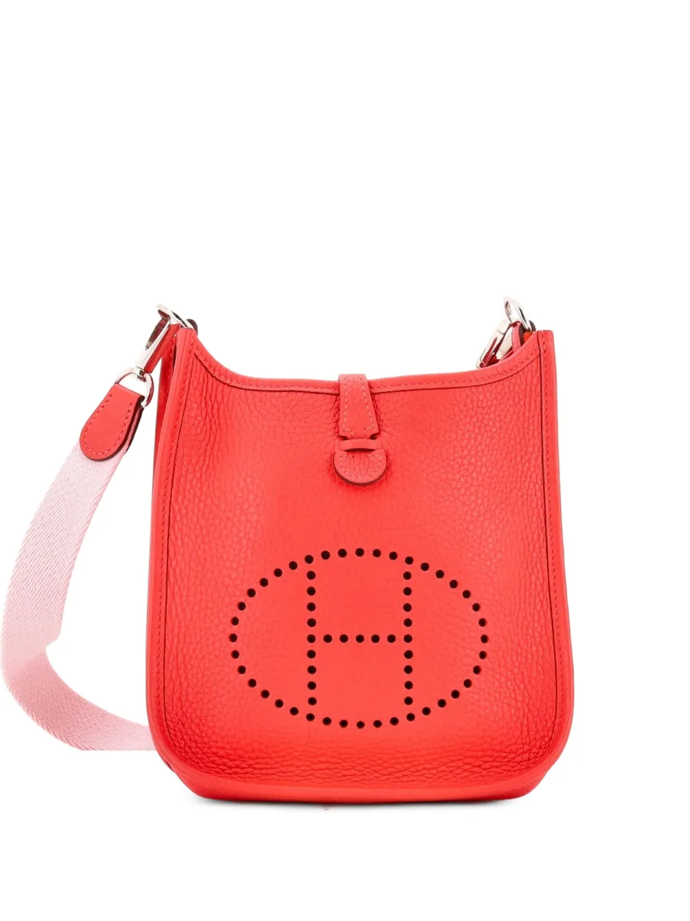 Hermès Pre-Owned Evelyne Bag Gen III Clemence TPM crossbody bag - Red