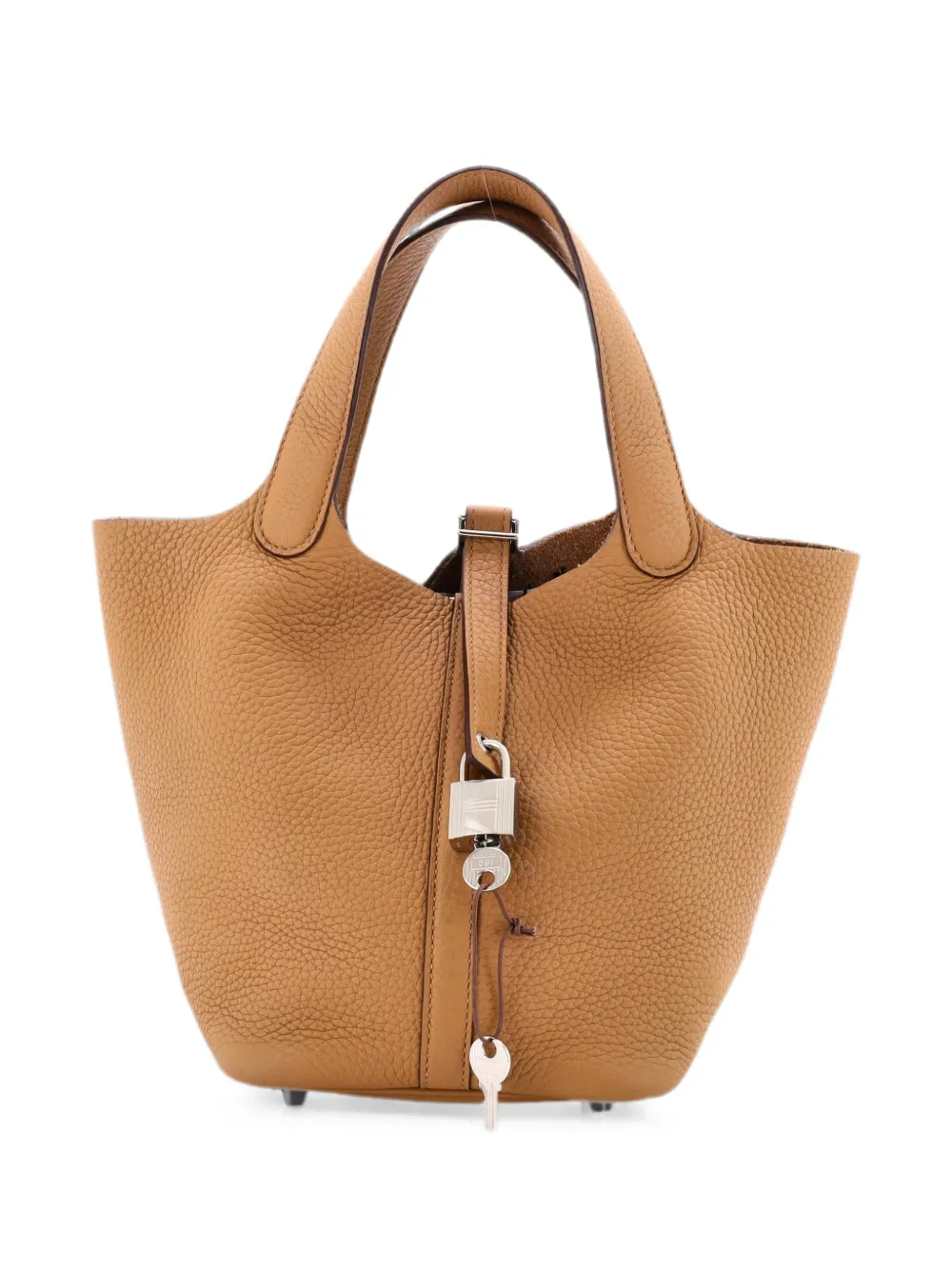 Hermès Pre-Owned Picotin Lock Bag Clemence PM bucket bag - Braun