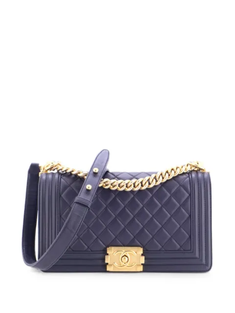 CHANEL Pre-Owned Boy Flap Bag Quilted Lambskin Old Medium shoulder bag