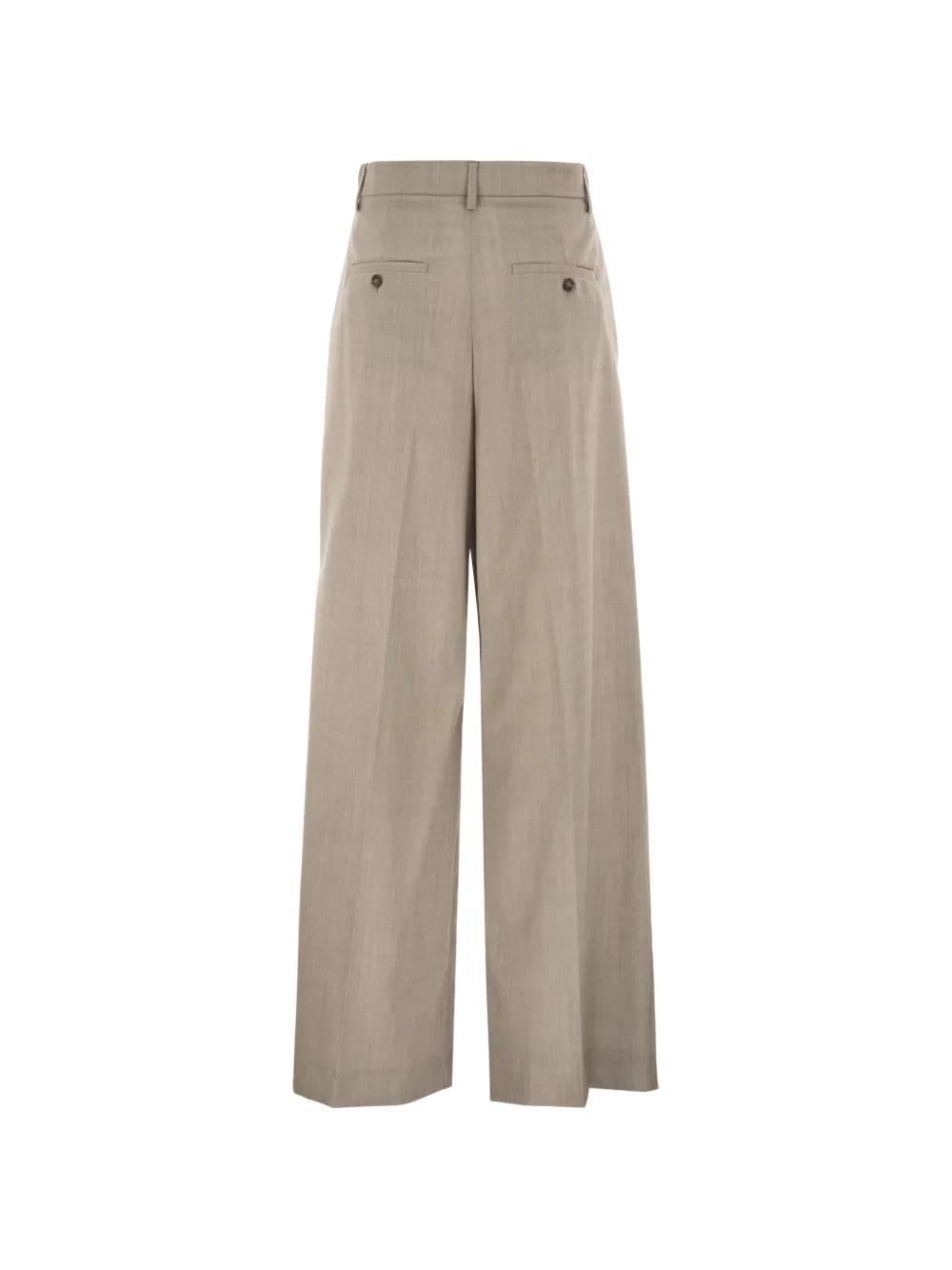 Weekend Max Mara Geplooide chino van scheerwol Grijs