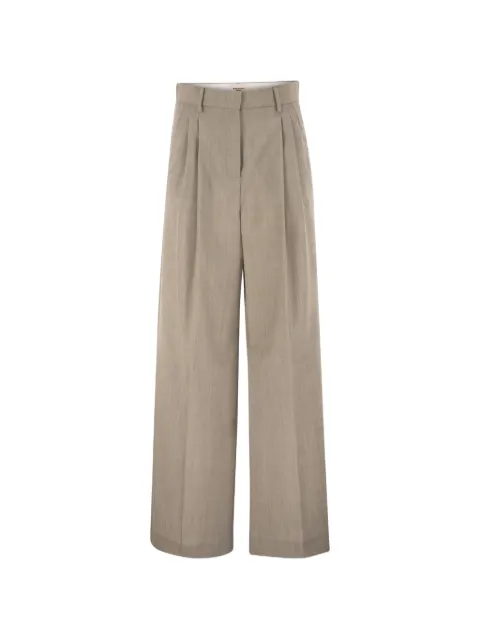 Weekend Max Mara plisserede chinos i uld