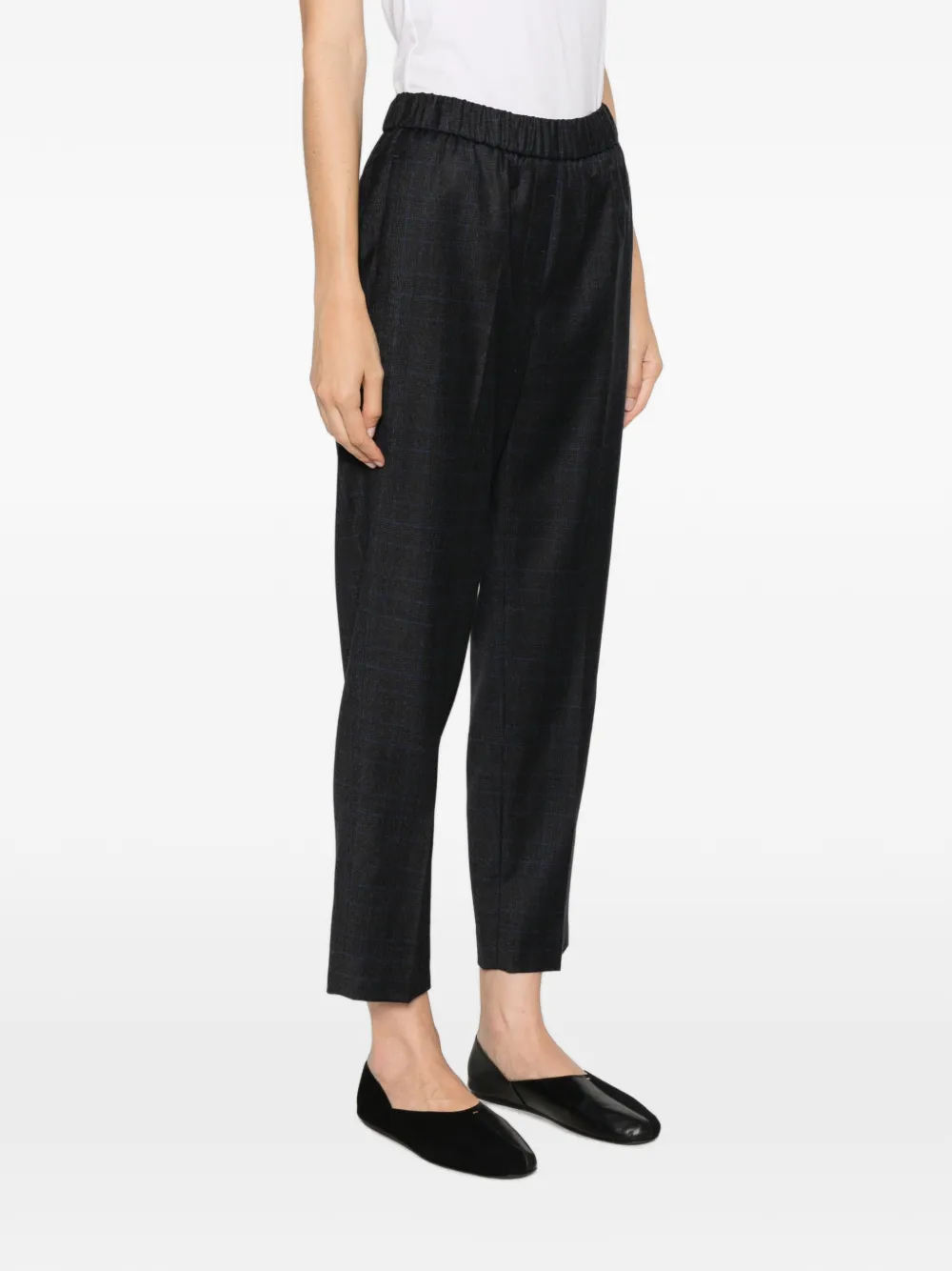 Peserico Broek met elastische tailleband Blauw