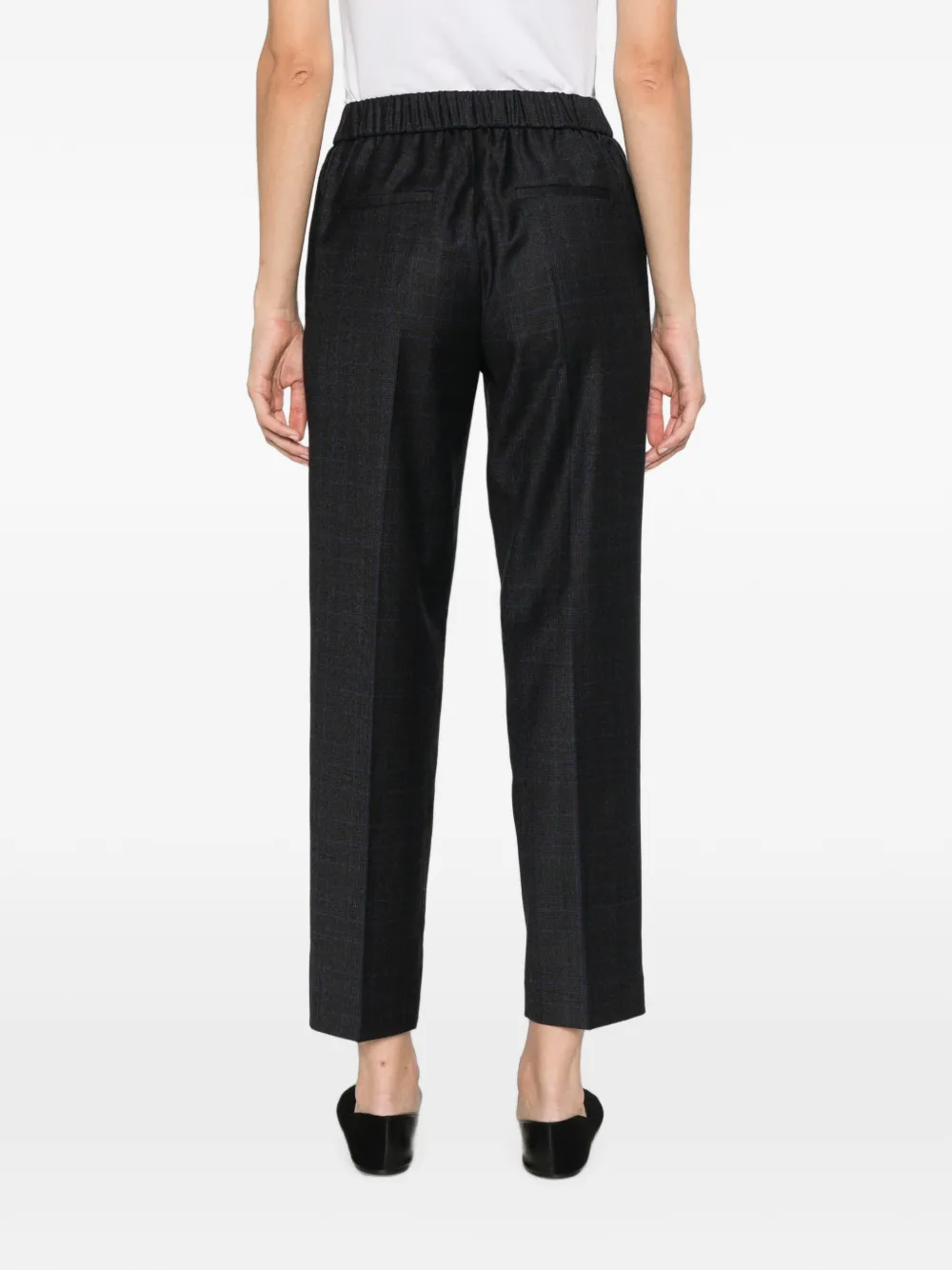 Peserico Broek met elastische tailleband Blauw