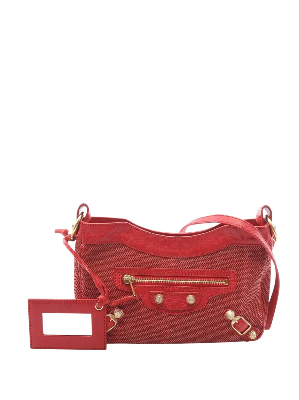 Balenciaga Pre-Owned 2012-2013 Lambskin Motocross Giant 12 Hip crossbody bag - Rot