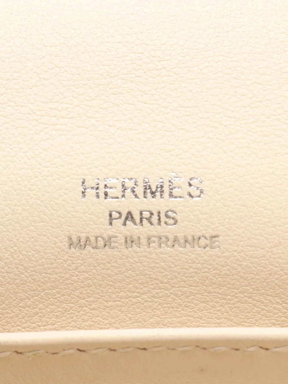 Hermès Pre-owned 2024 Chevre Mysore Geta Crossbody Bag in White, view 5