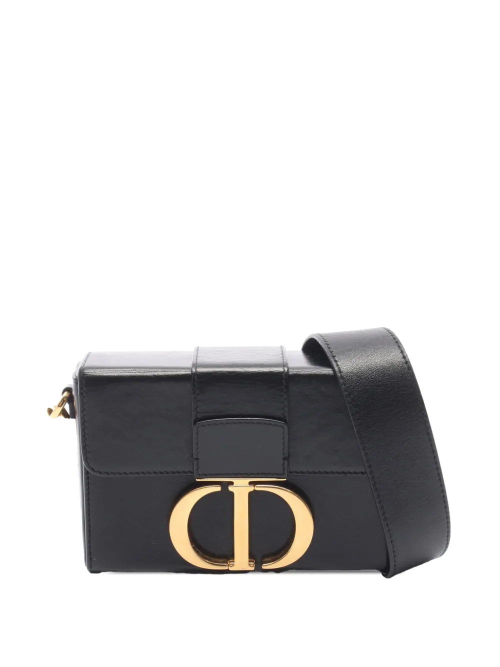 Christian Dior Pre-Owned 2019-2024 Box Calfskin 30 Montaigne Box Bag crossbody bag - Black