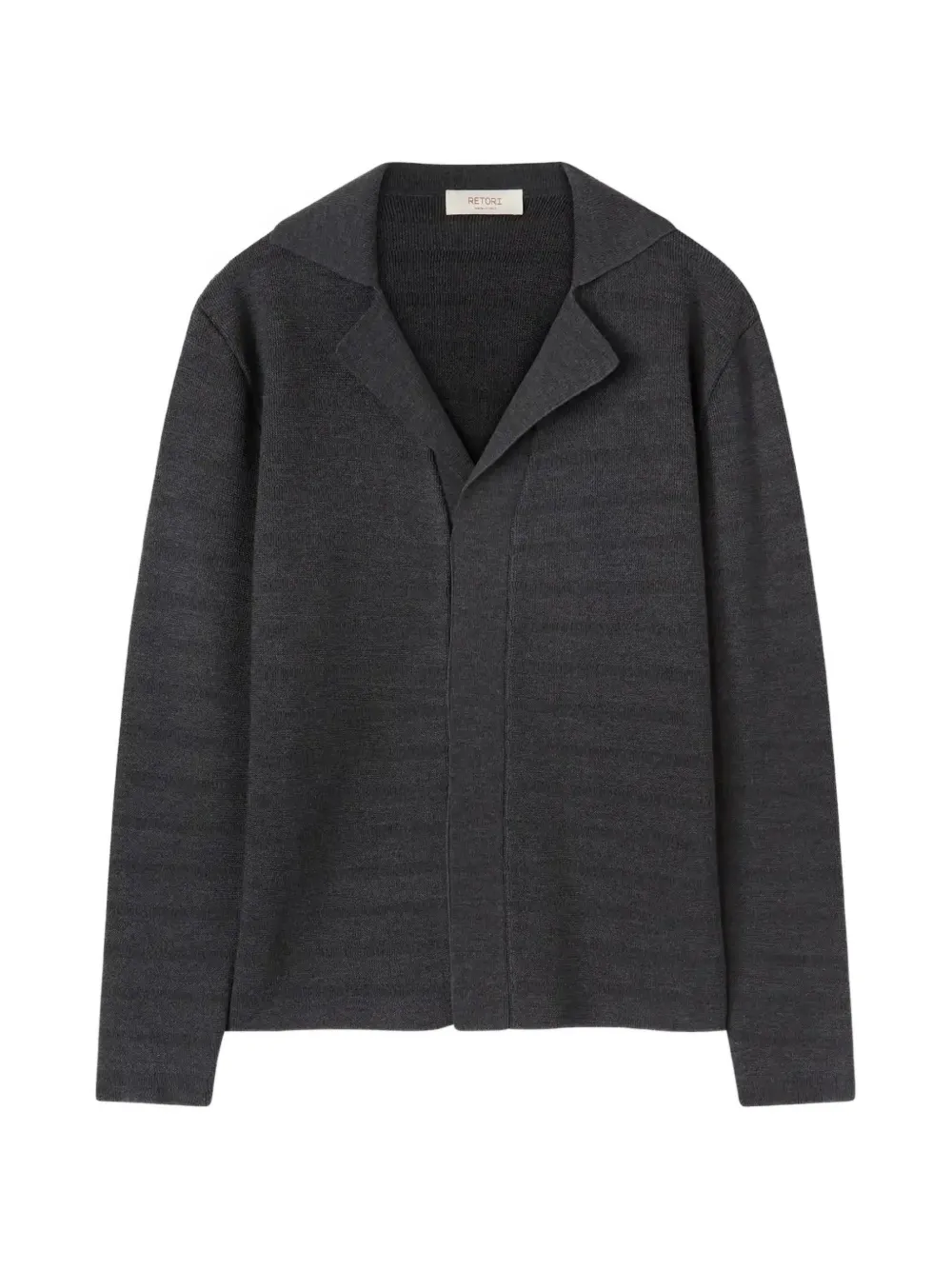 RETORI merino-wool knit jacket - Grigio