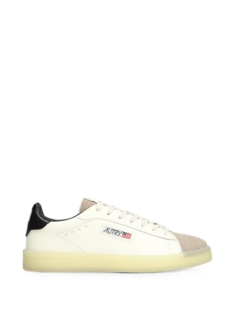 Autry suede-panelled logo-patch sneakers