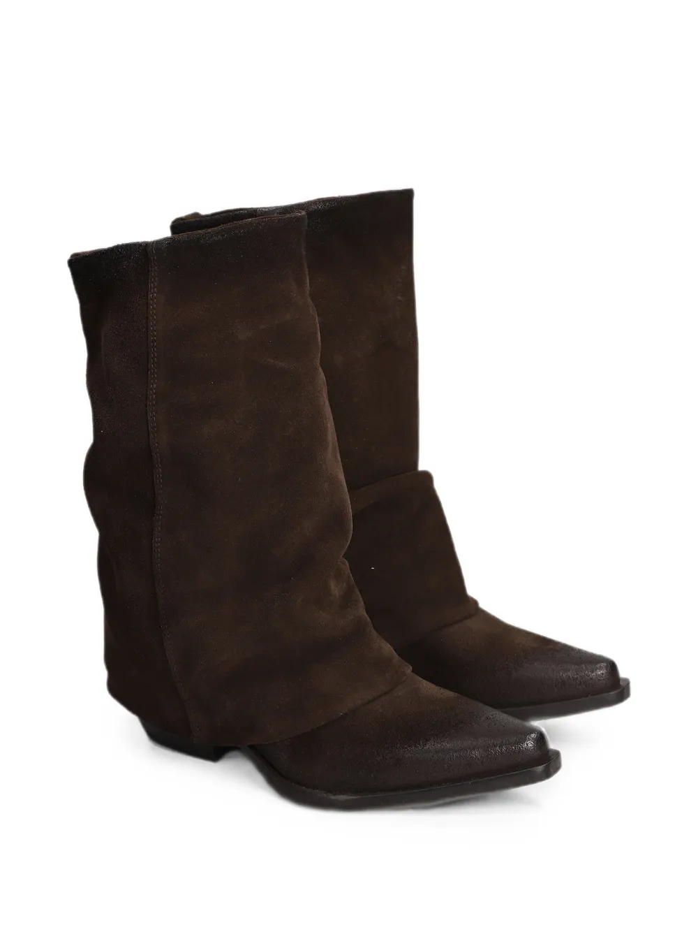Metisse button-embellished pointed-toe boots Bruin