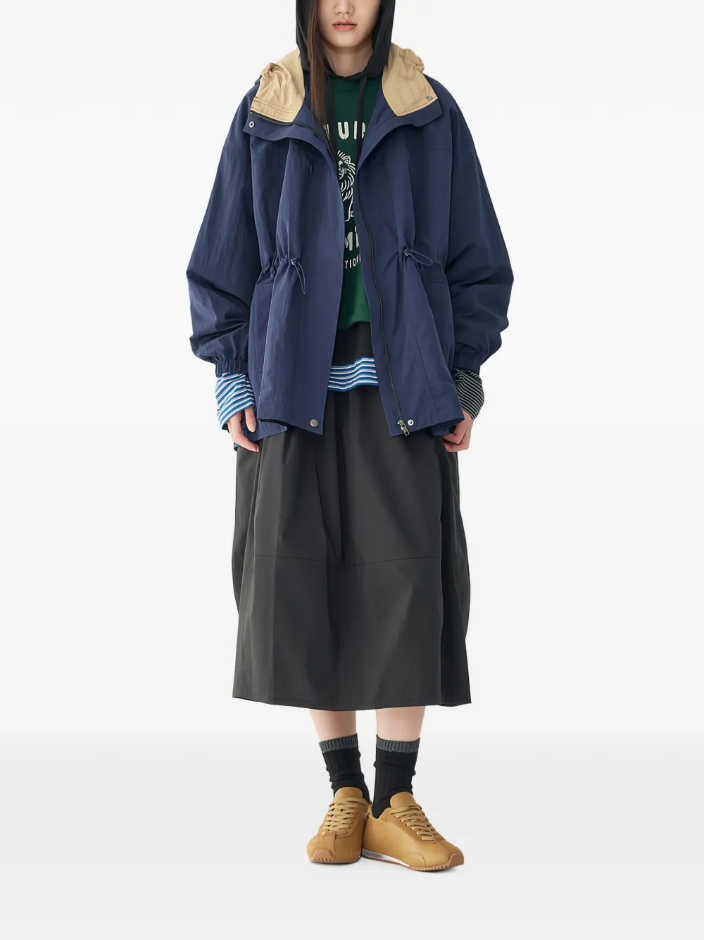 TOMBOY Jack met capuchon Blauw