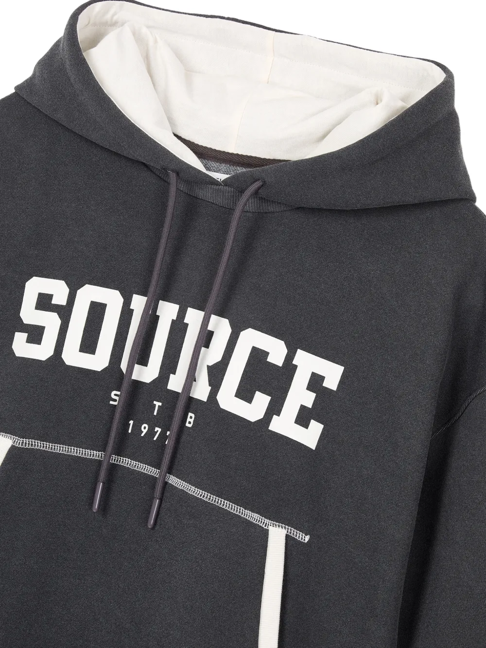 TOMBOY Hoodie met logoprint Grijs