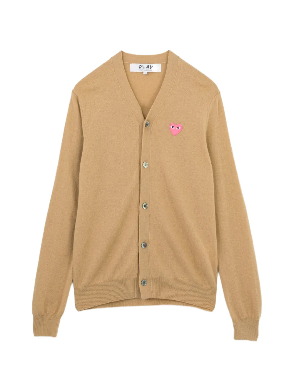 Comme Des Garçons Play Cardigan con ricamo - Marrone